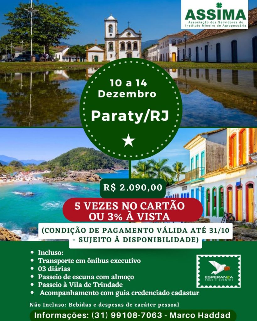 Assima - VIAGEM À PARATY/RJ