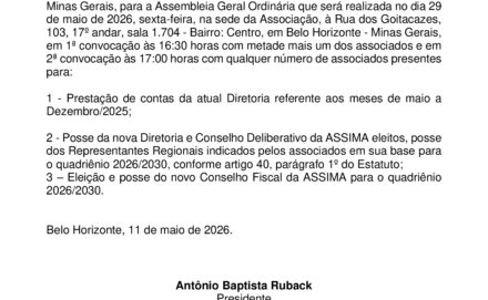 Ribercon - Edital de Convocação para Assembleia de Posse de Diretoria e Conselhos